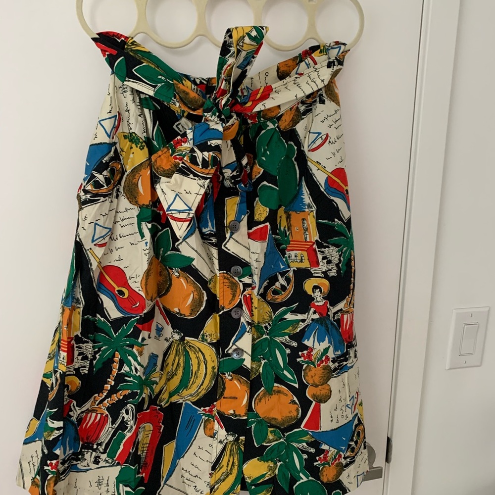 J. Crew tropical print skirt